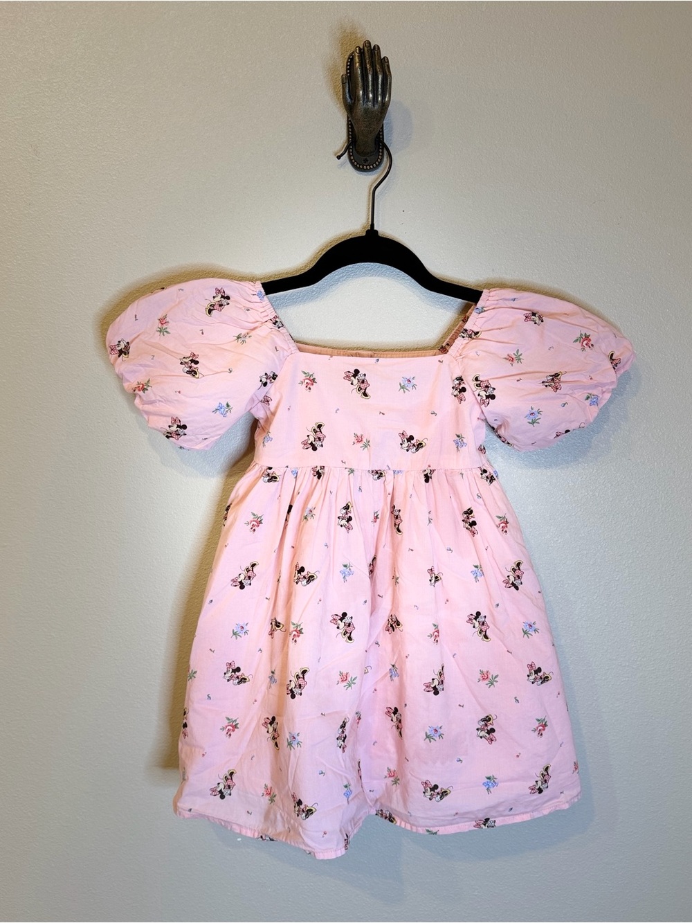 Disney x Janie and Jack Minnie Mouse Floral Puff Sleeve Dress 3